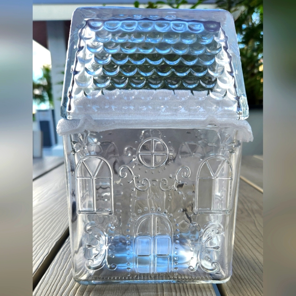 Target Bullseye Playground Glass Jar Gingerbread House. NWT